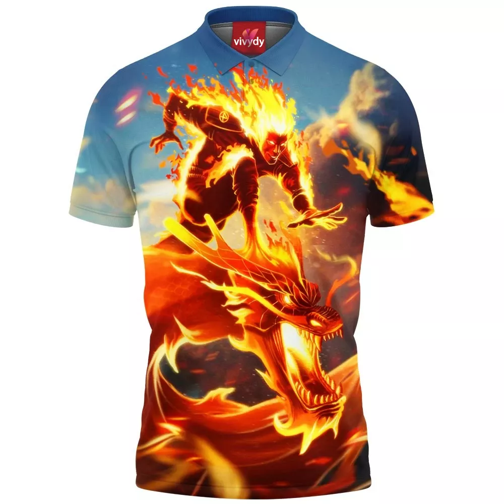 Human Torch Polo Shirt