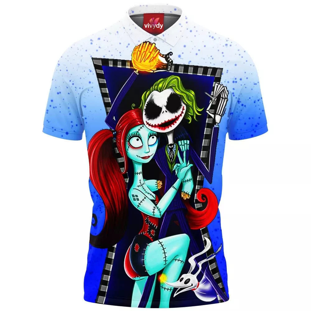 Harley Quinn Sally Joker Jack Polo Shirt