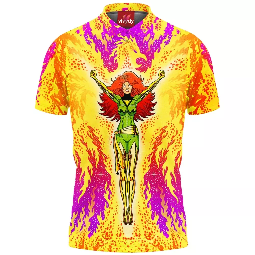 Jean Grey X-men Polo Shirt