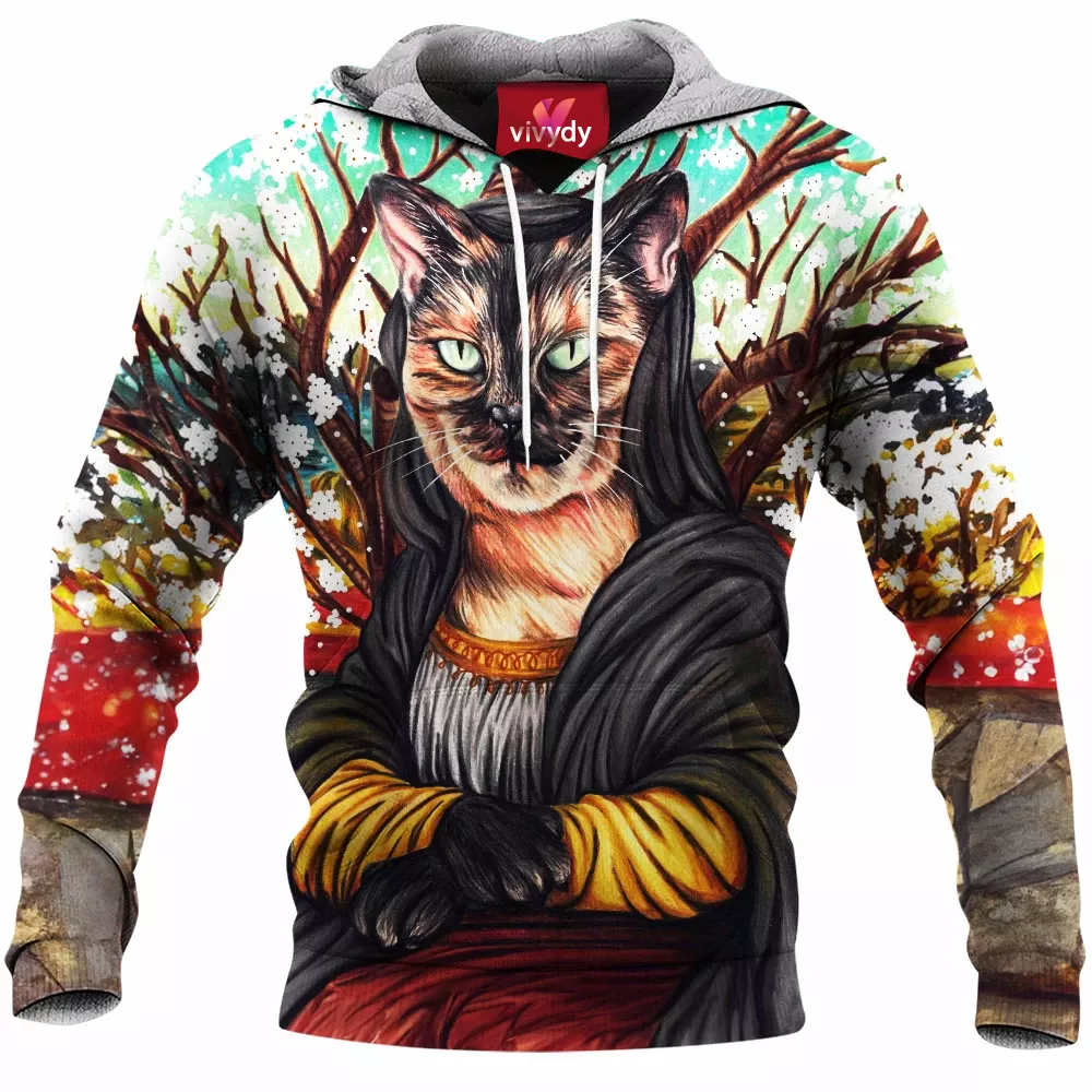 Mona Lisa Cat Hoodie