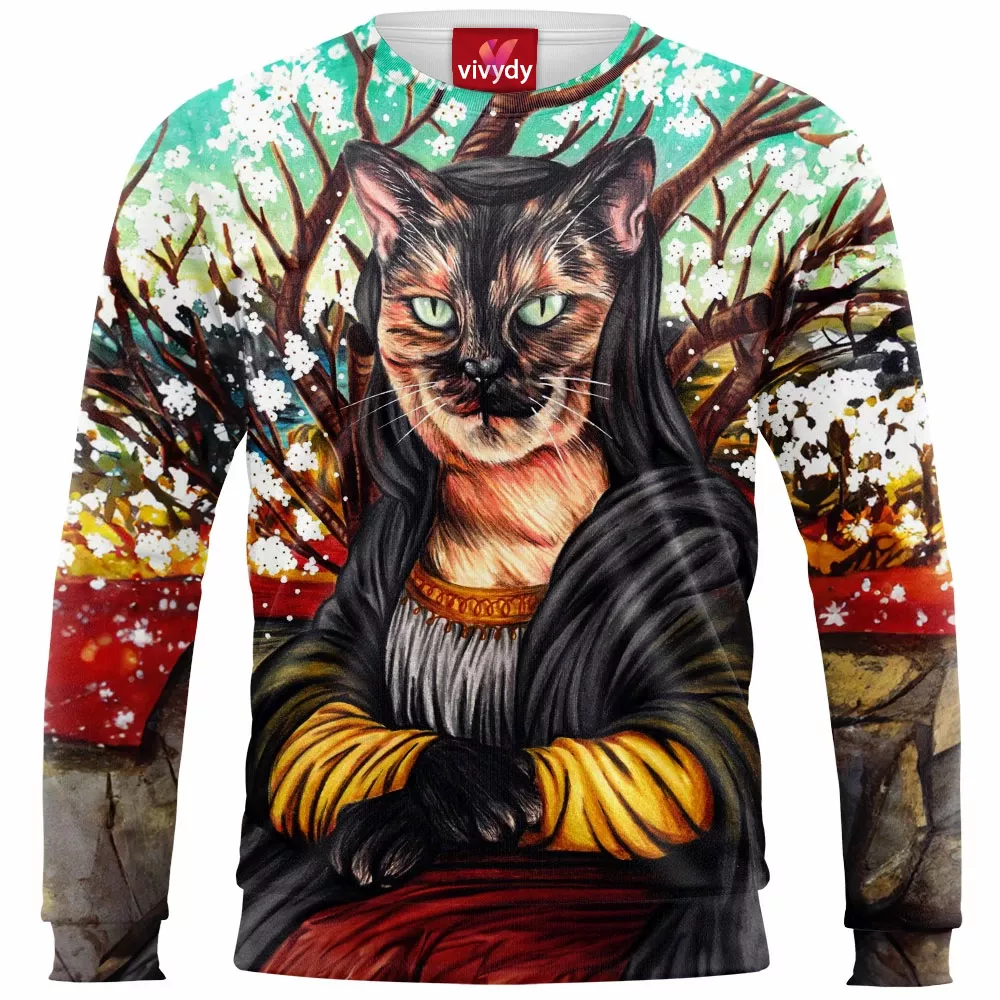 Mona Lisa Cat Sweatshirt