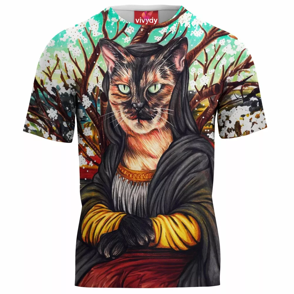 Mona Lisa Cat T-Shirt