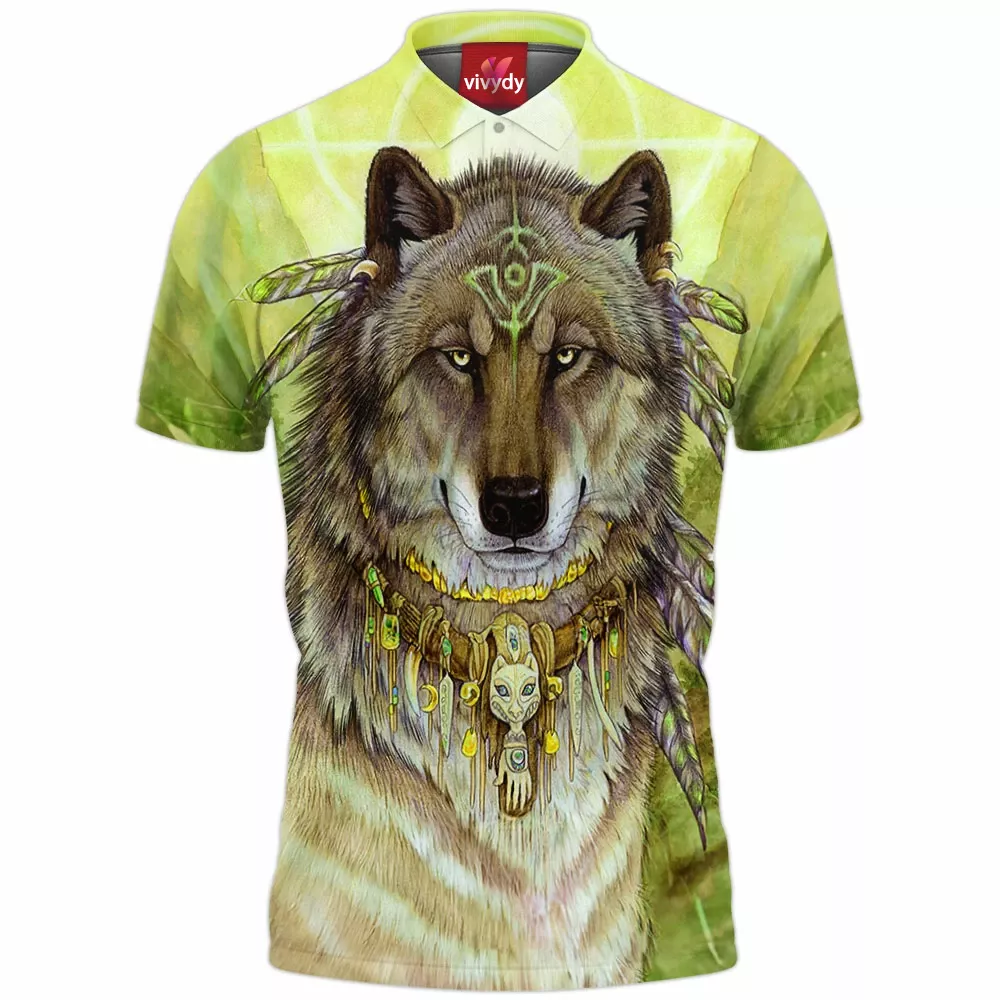 Ancient Wolf Polo Shirt