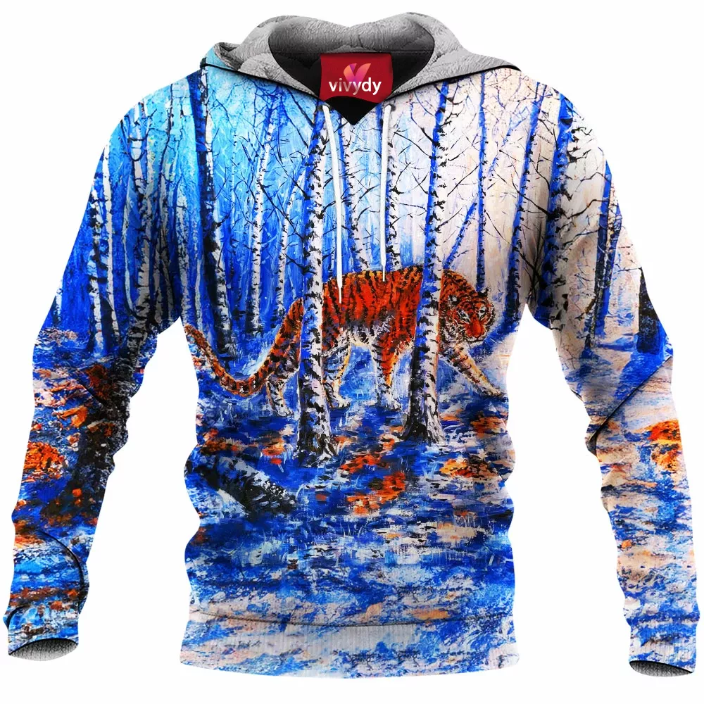 The Snowy Forest Tiger Hoodie