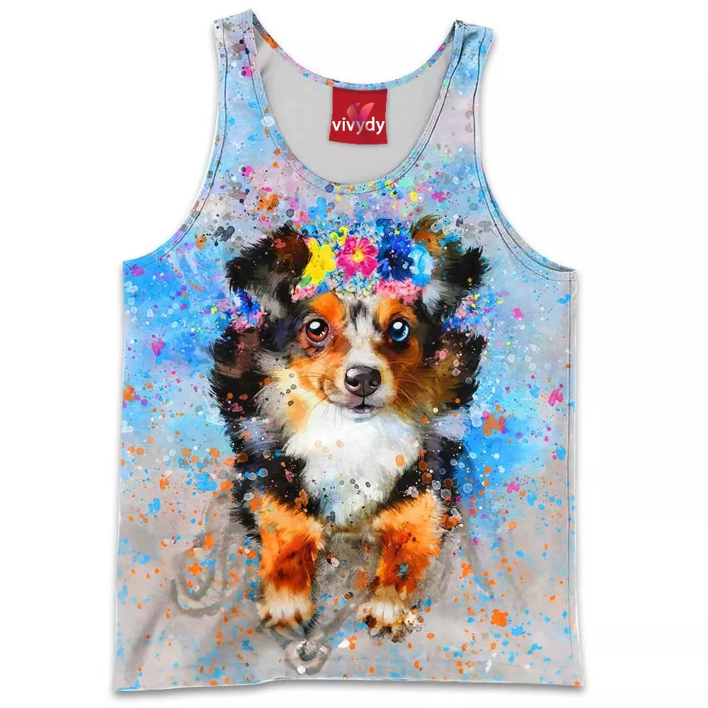 Flower Dog Tank Top