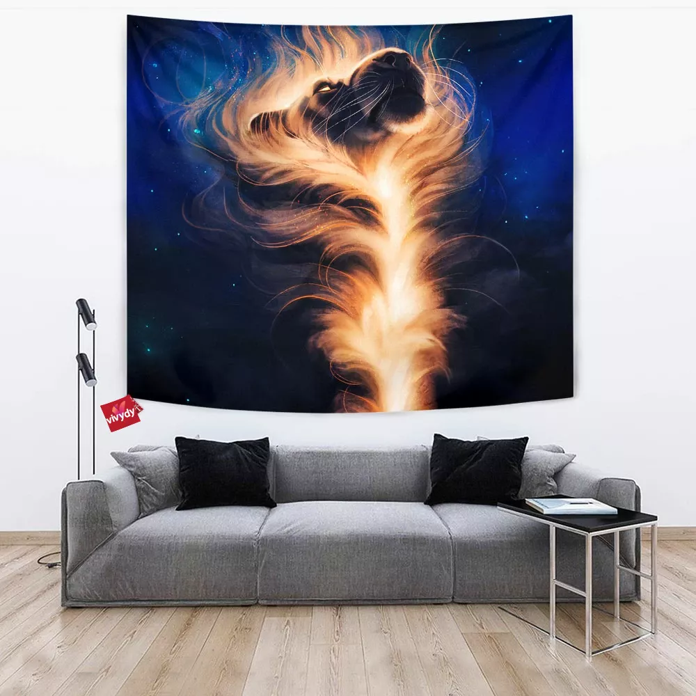 Galaxy Tiger Tapestry