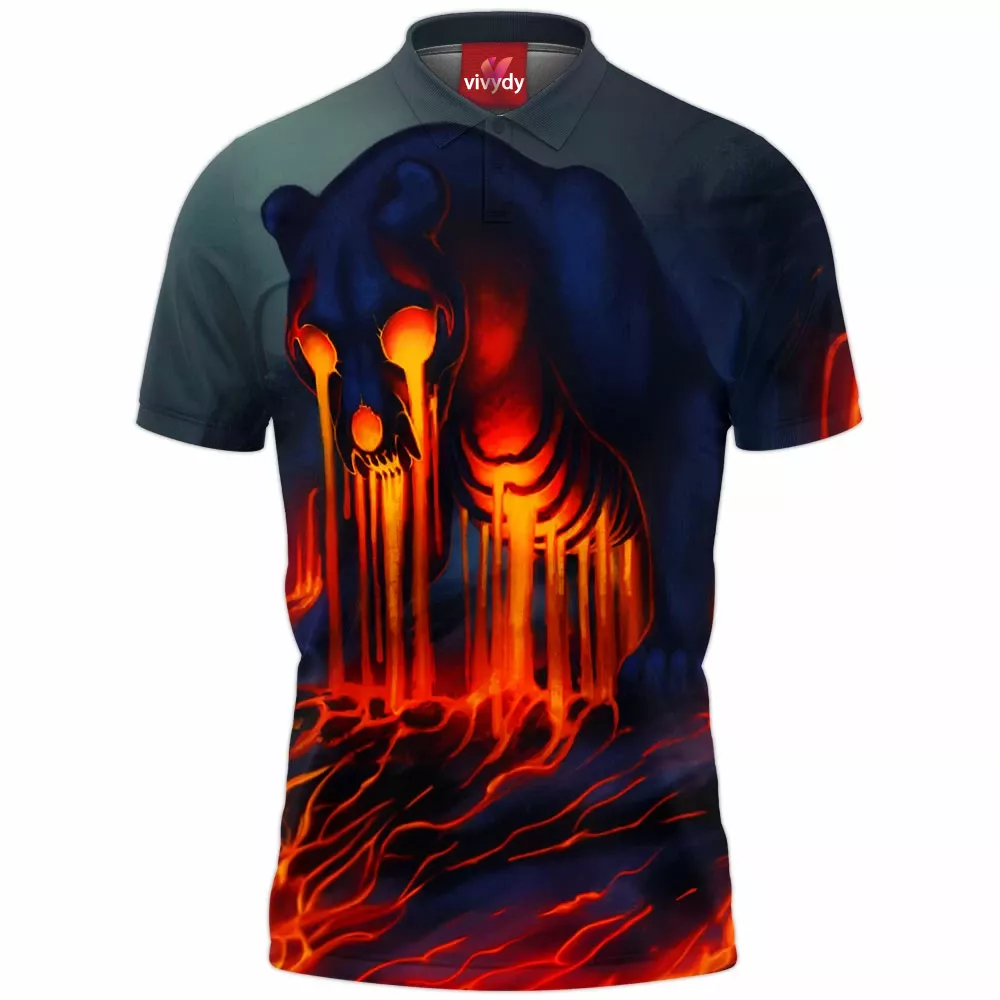 Lava Leopard Polo Shirt