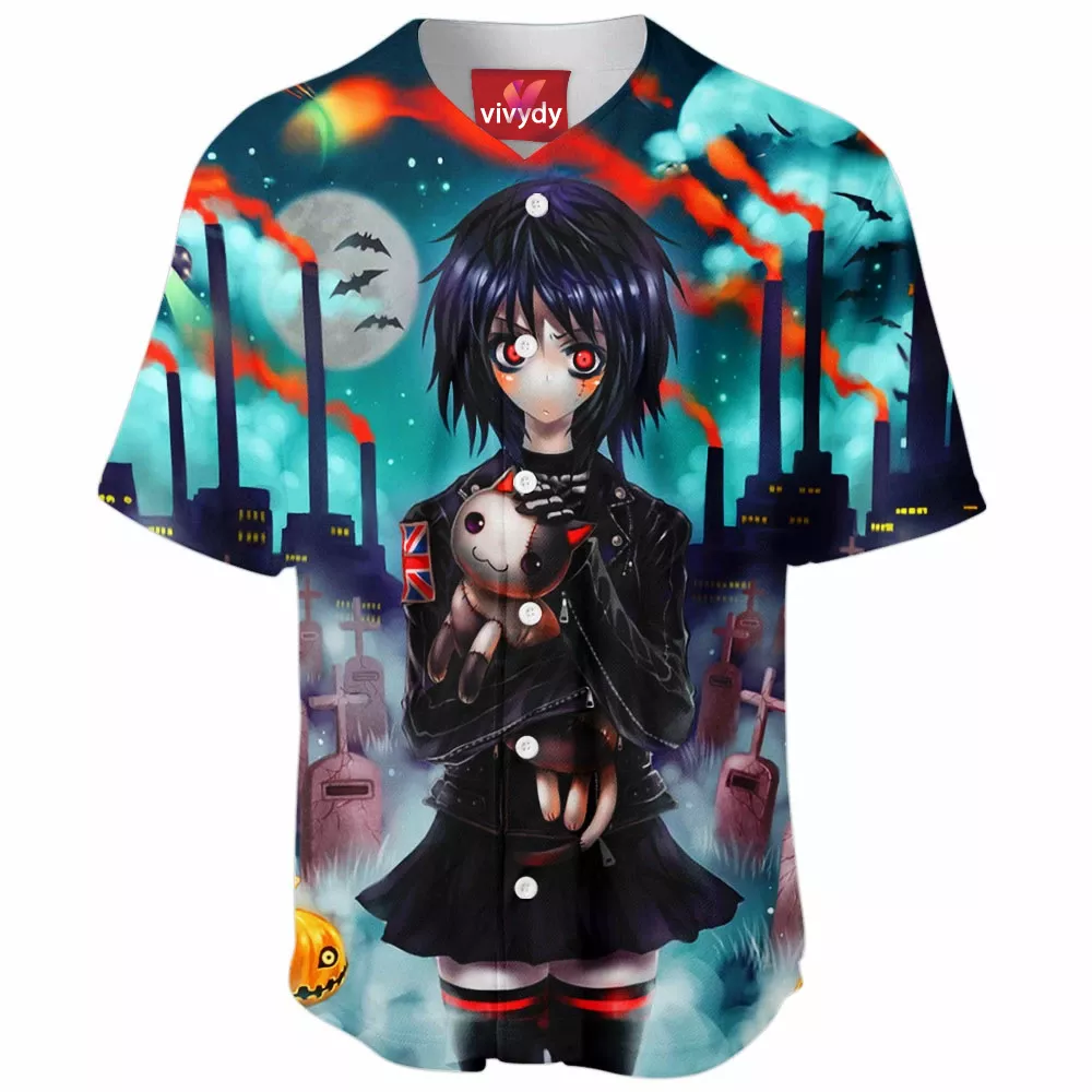 Anime Girl Baseball Jersey