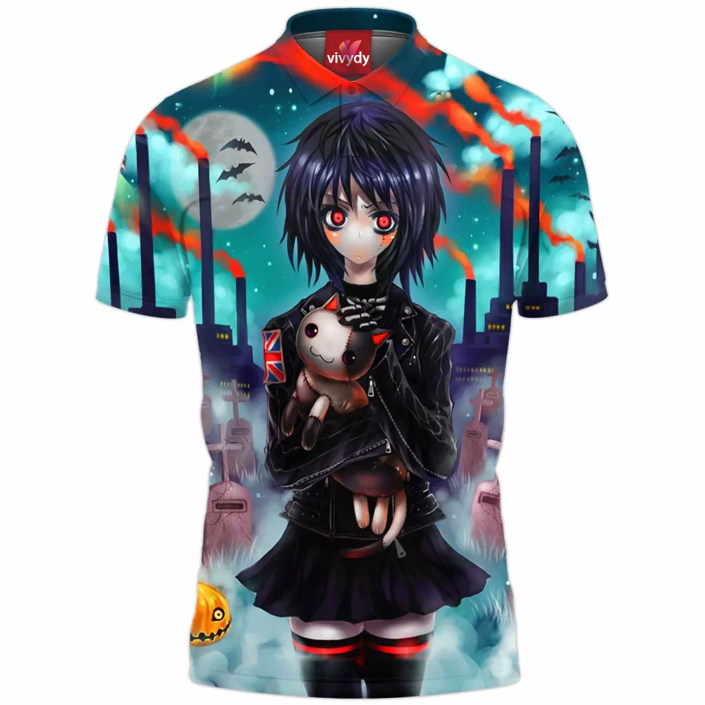 Anime Girl Polo Shirt