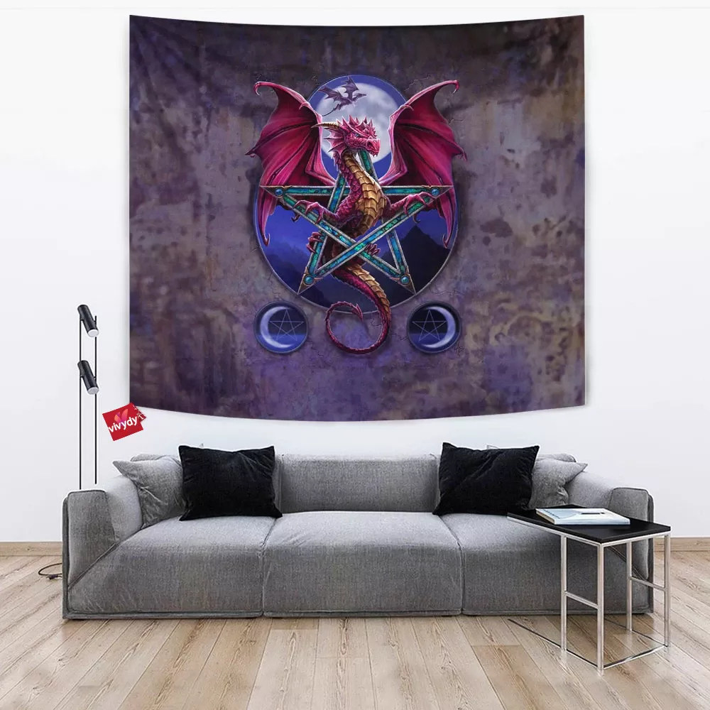 Lunar Magic Dragon Tapestry