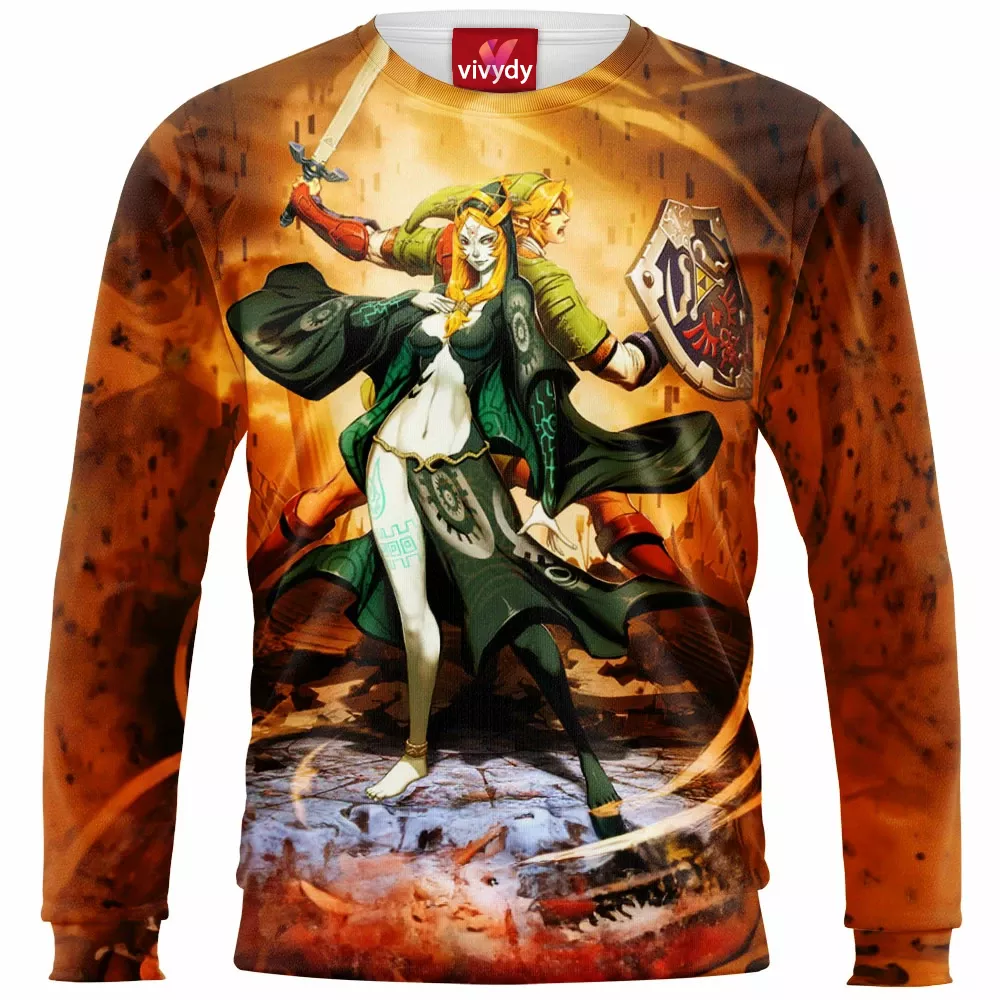 Zelda Midna And Link Sweatshirt