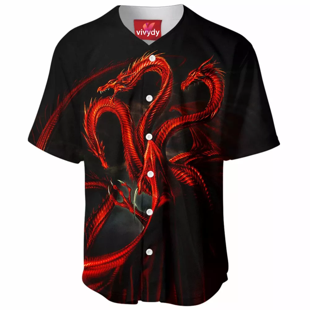 Fire And Blood Dragon Baseball Jersey