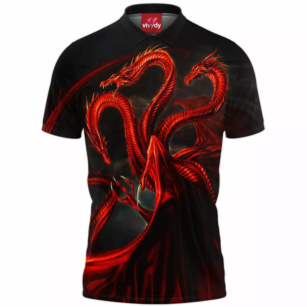 Fire And Blood Dragon Polo Shirt