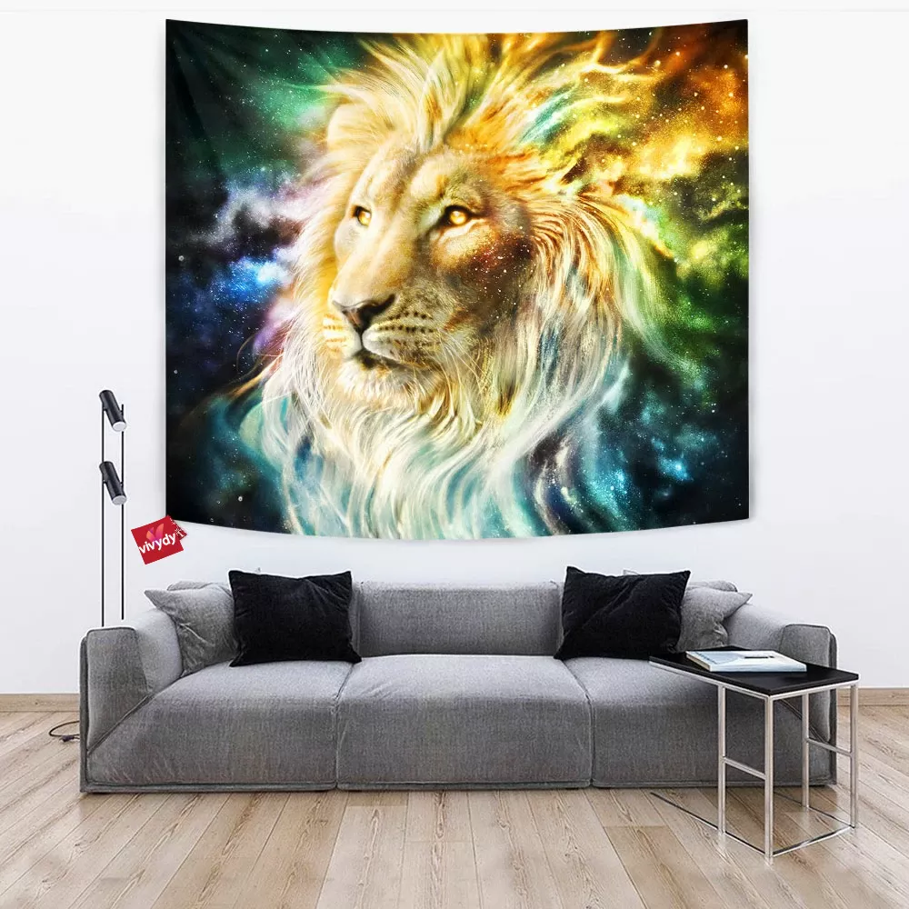 Galaxy Lion Tapestry