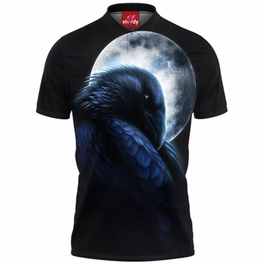 Moon Raven Comic Polo Shirt