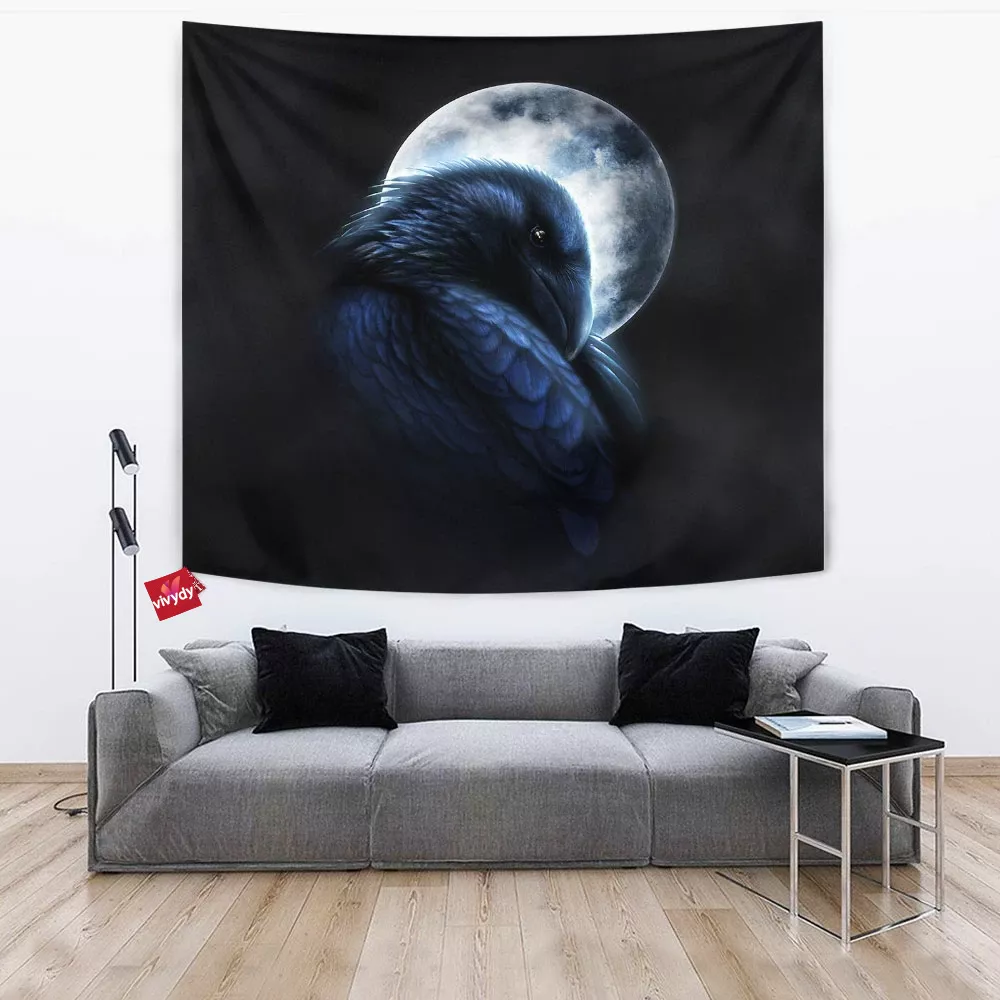 Moon Raven Comic Tapestry