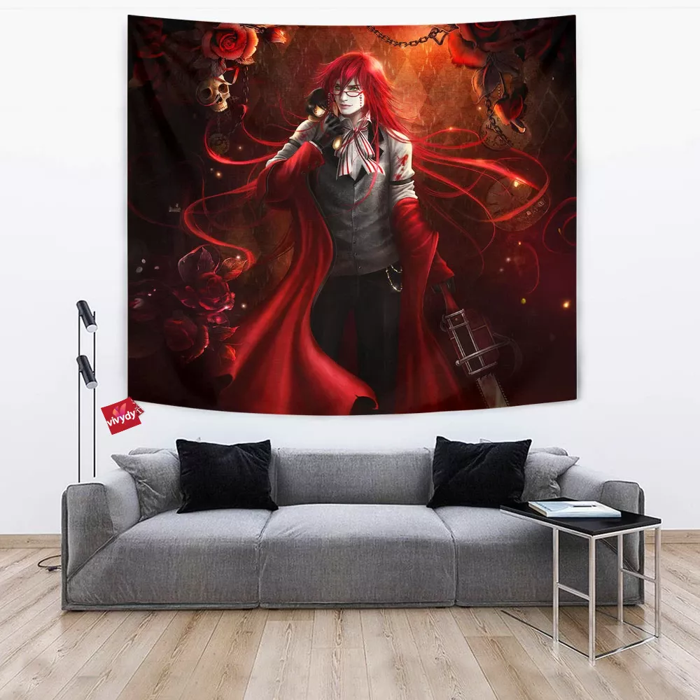 Black Butler Grell Sutcliff Tapestry