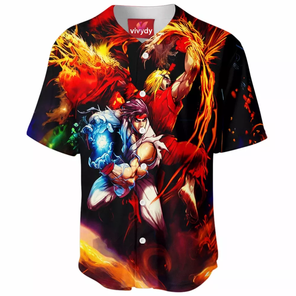 Hadoken Shoryuken Baseball Jersey