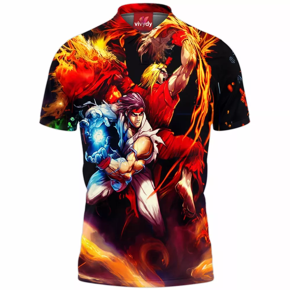 Hadoken Shoryuken Polo Shirt