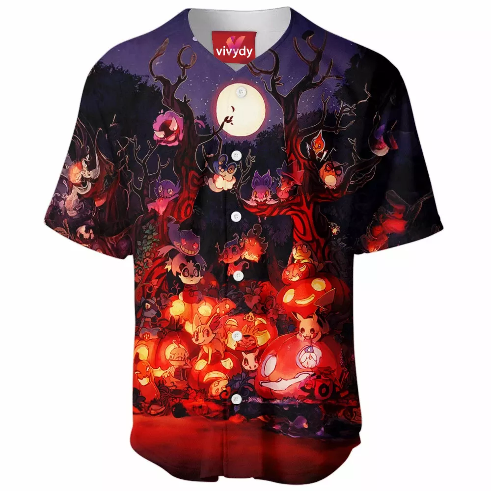 Halloween Pokemon Baseball Jersey