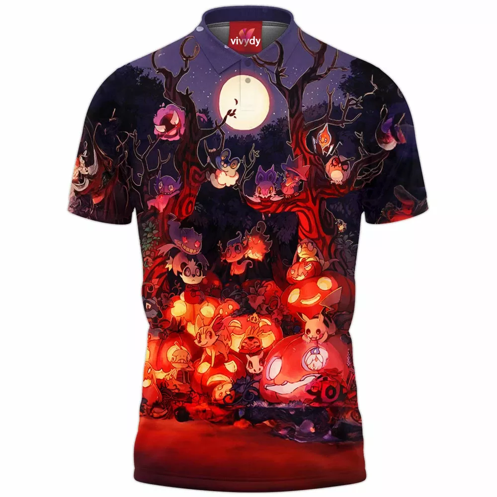 Halloween Pokemon Polo Shirt