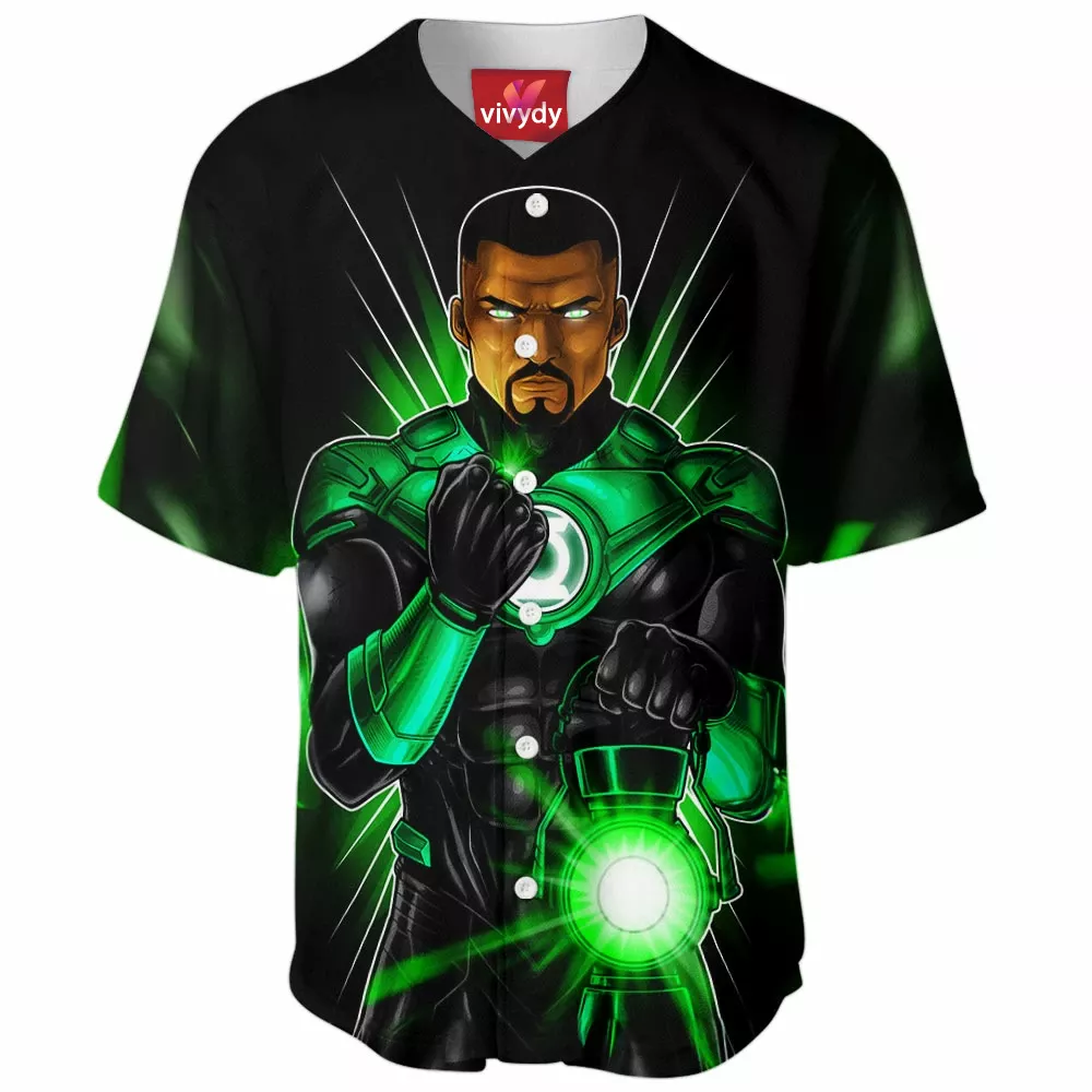 John Stewart Green Lantern Baseball Jersey