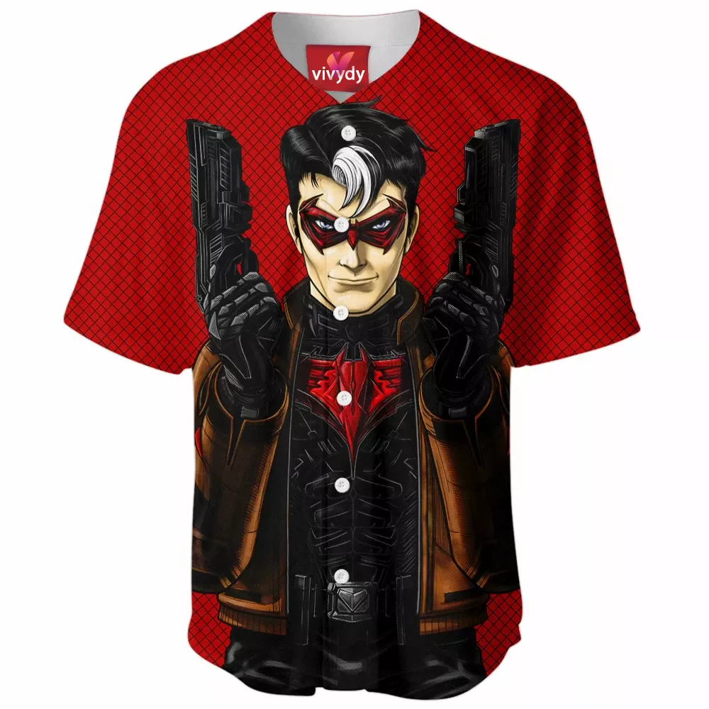 Red Hood Jason Todd Baseball Jersey