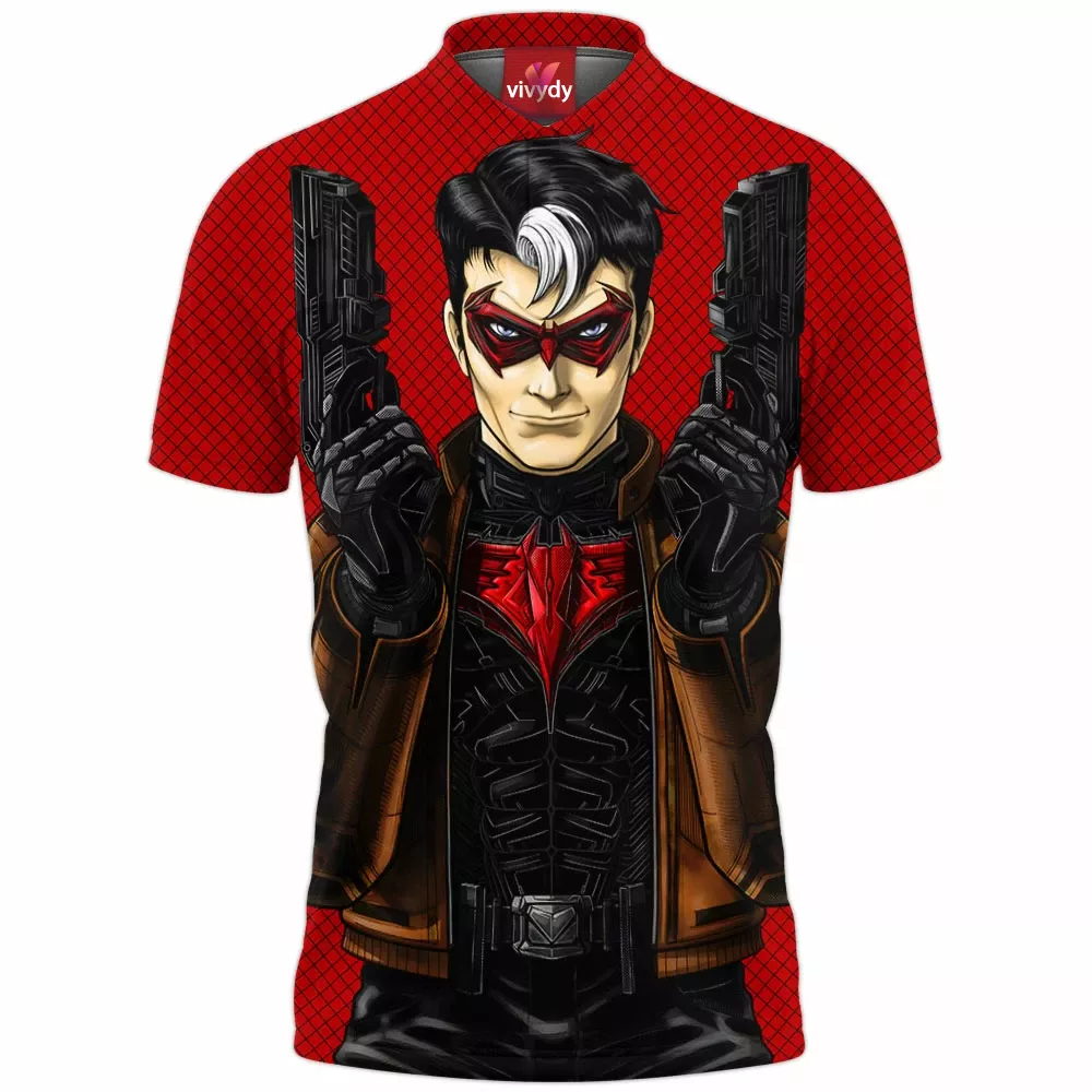 Red Hood Jason Todd Polo Shirt