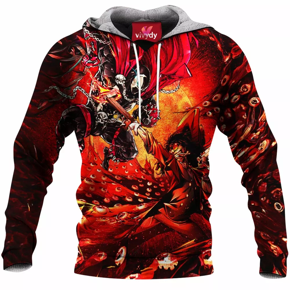 Spawn Vs Alucard Hellsing Hoodie