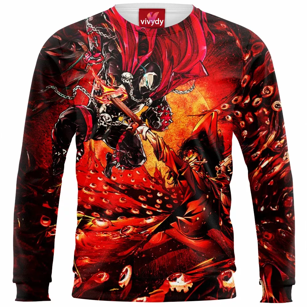 Spawn Vs Alucard Hellsing Sweatshirt