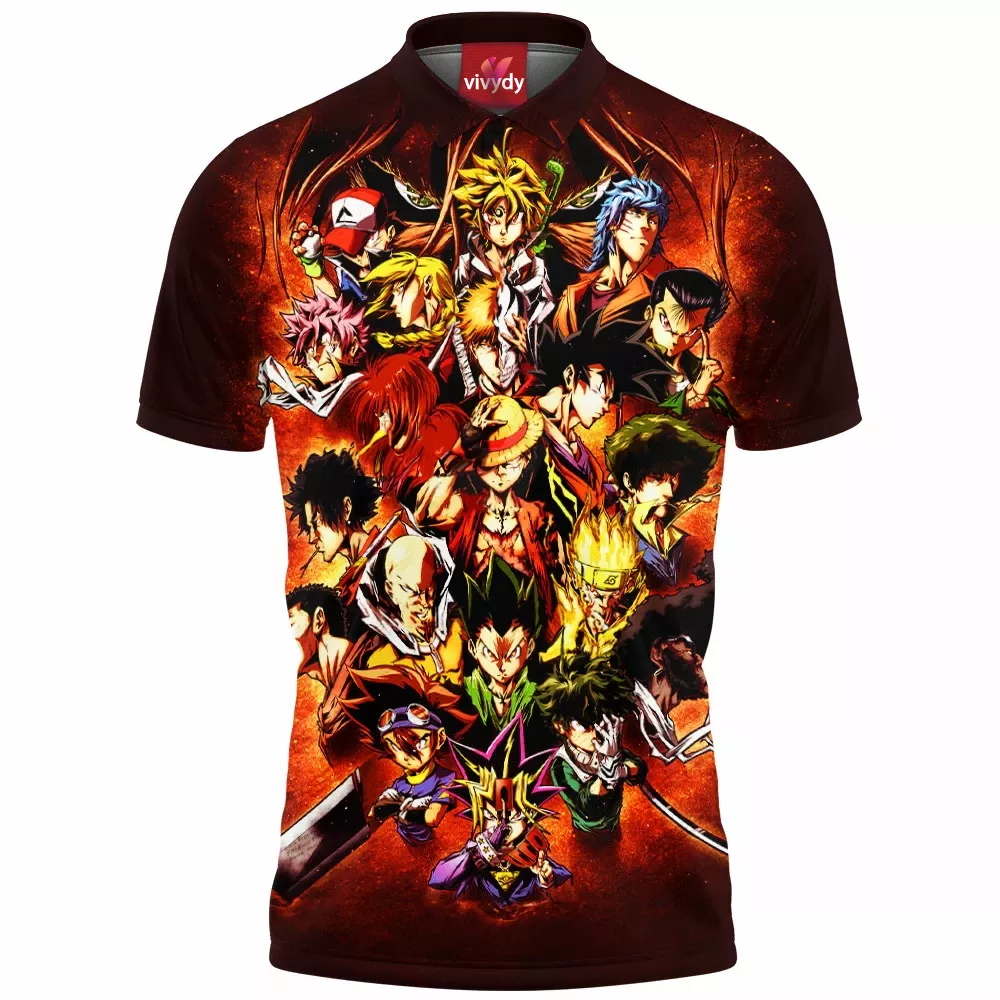 Anime Heros Polo Shirt