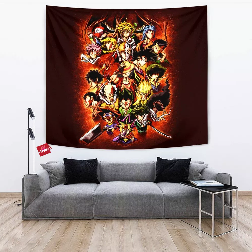 Anime Heros Tapestry