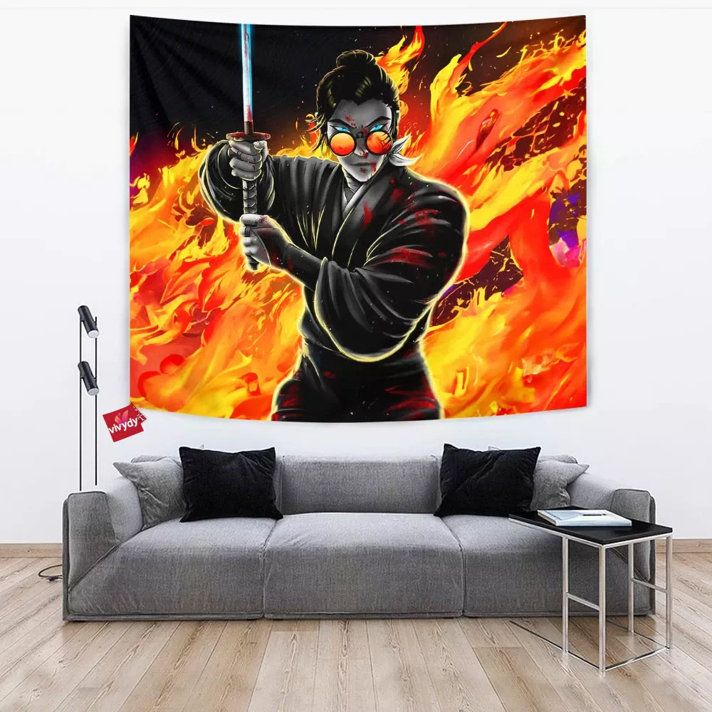 Blue Eye Samurai Tapestry