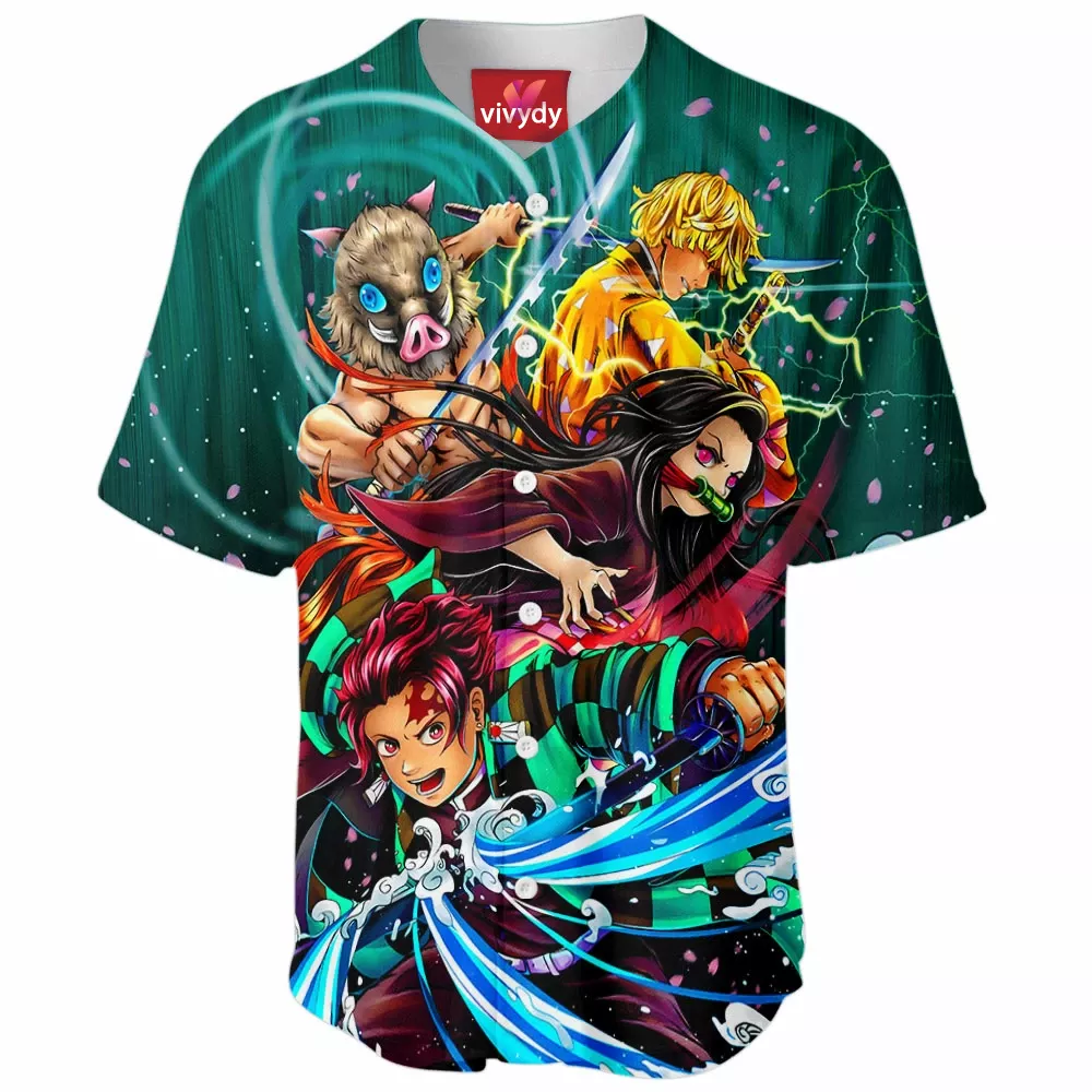 Kimetsu No Yaiba Baseball Jersey