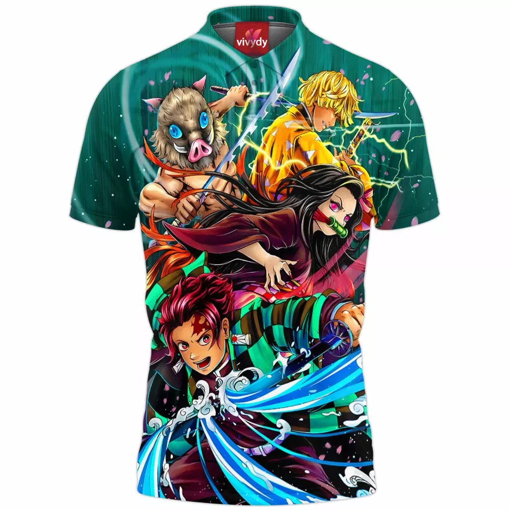 Kimetsu No Yaiba Polo Shirt