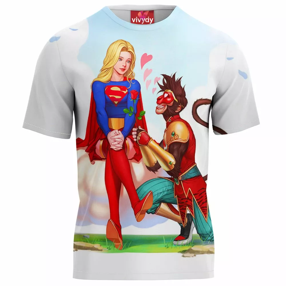 Monkey King And Supergirl T-Shirt