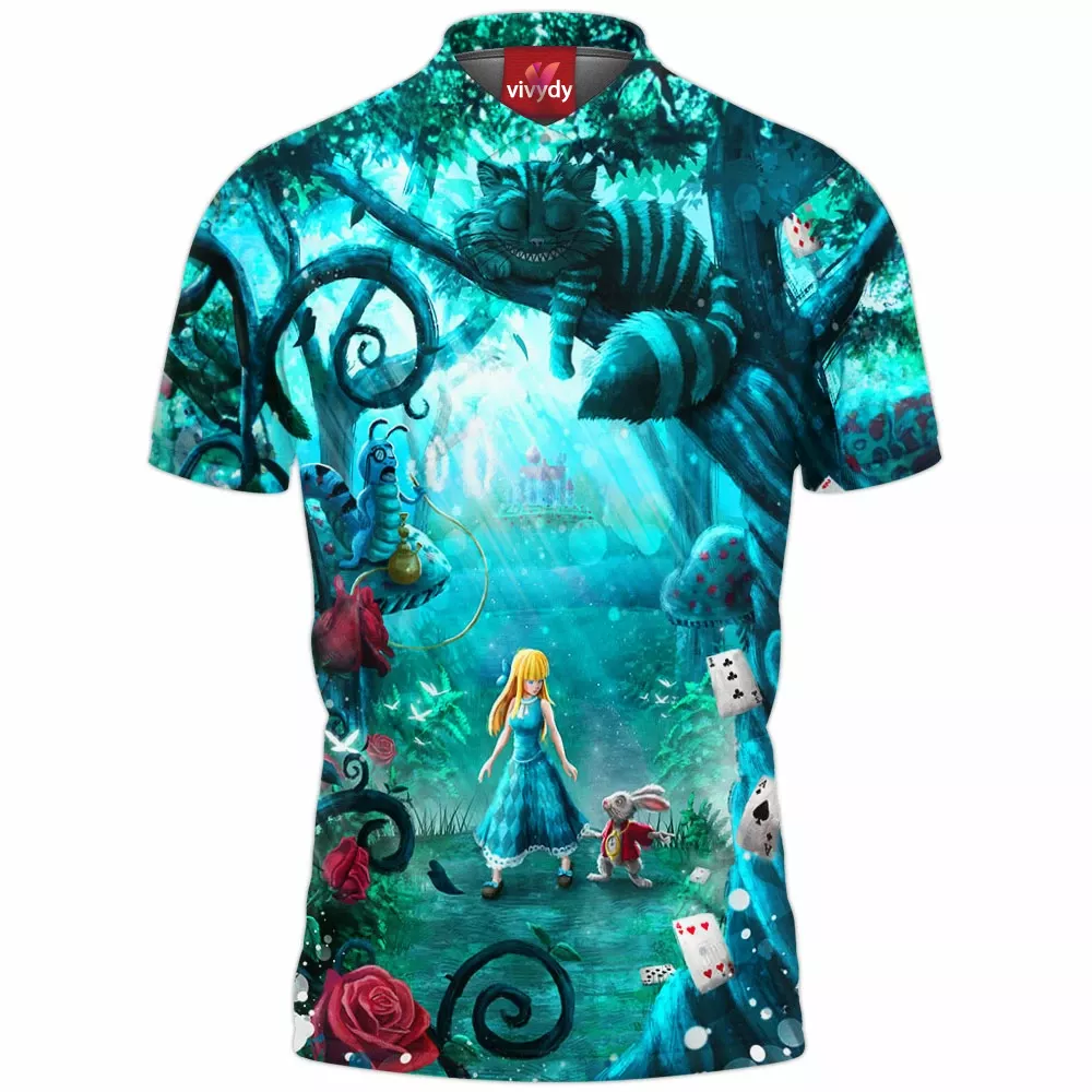 Alice In Wonderland Polo Shirt