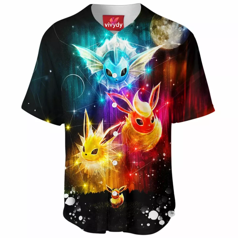 Pokemon Eevee Evolution Baseball Jersey