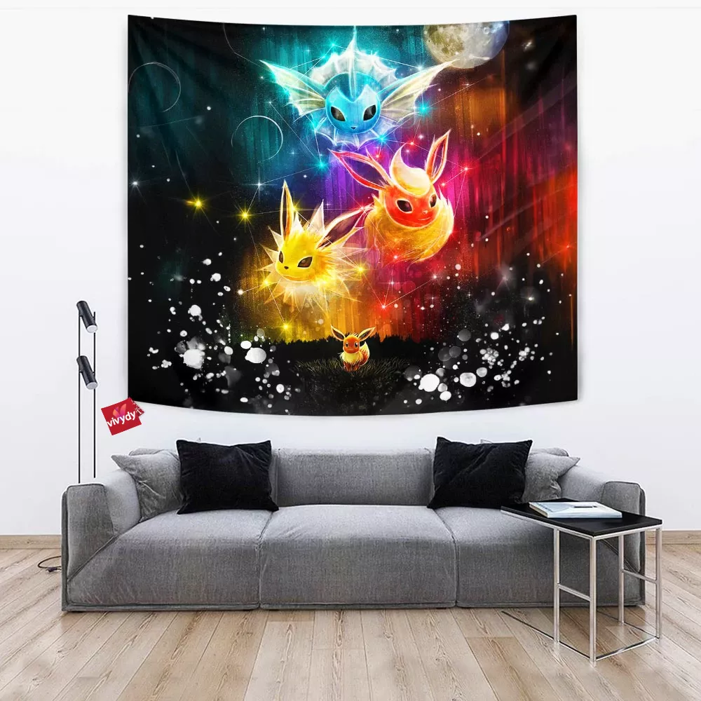 Pokemon Eevee Evolution Tapestry