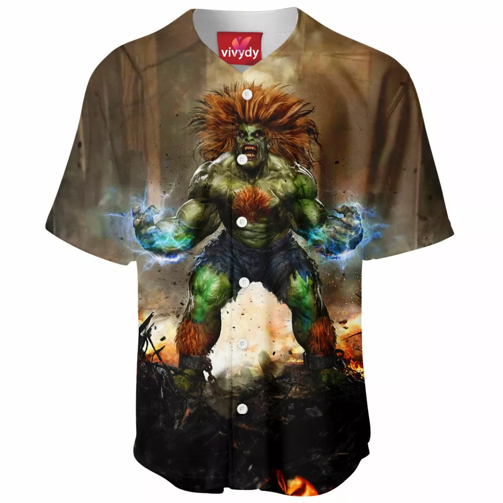 Blanka Street Fighter Baseball Jersey