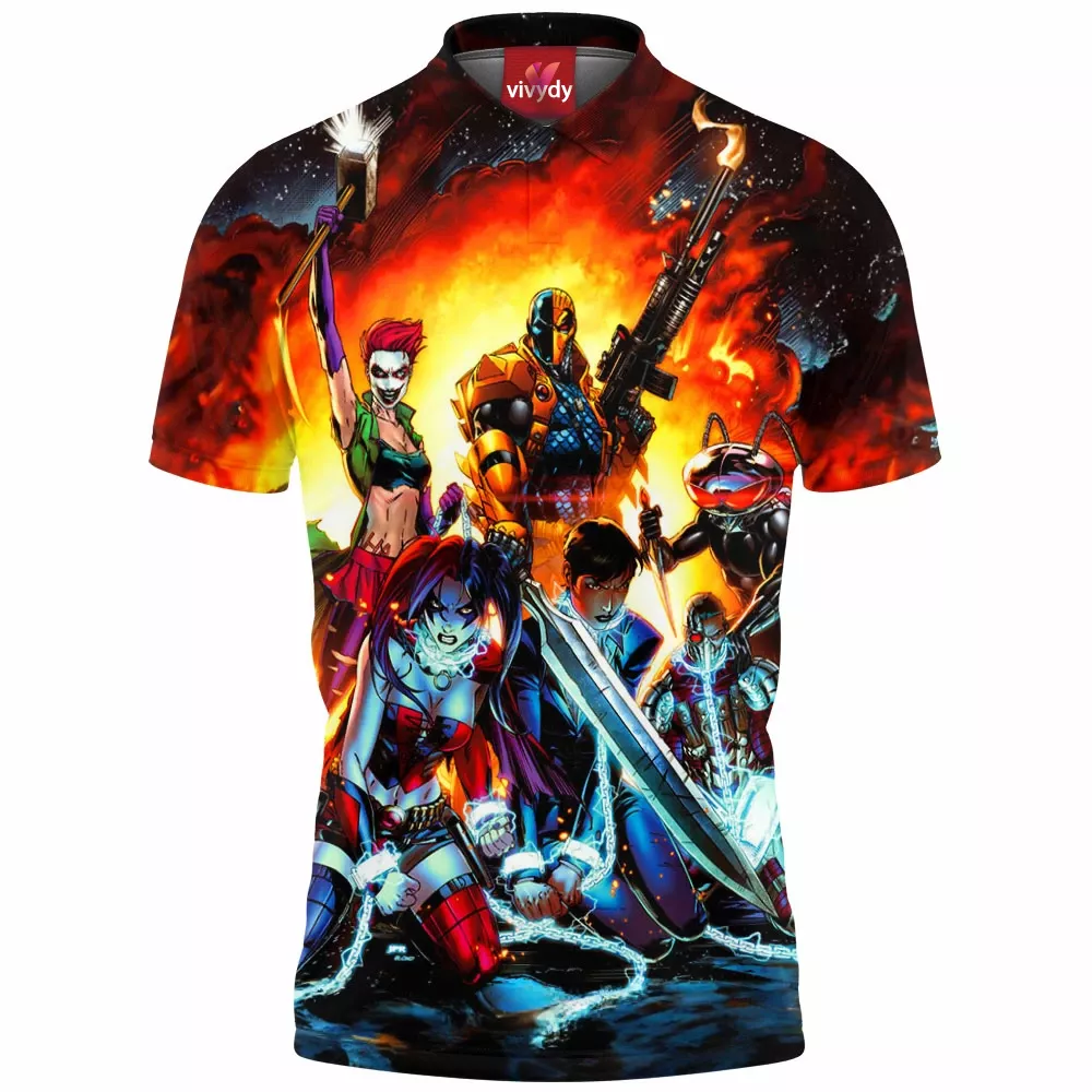 New Suicide Squad Polo Shirt