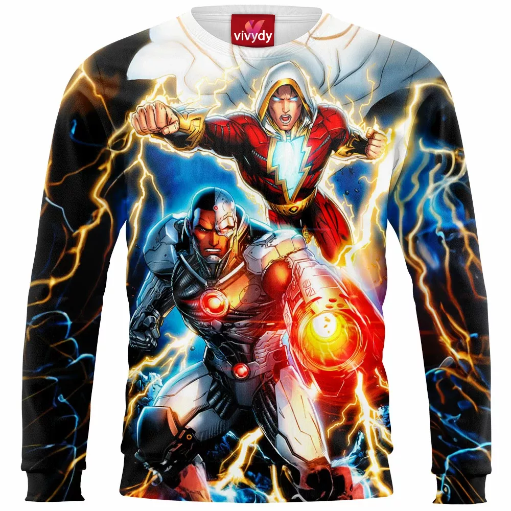 Cyborg And Shazam Sweatshirt