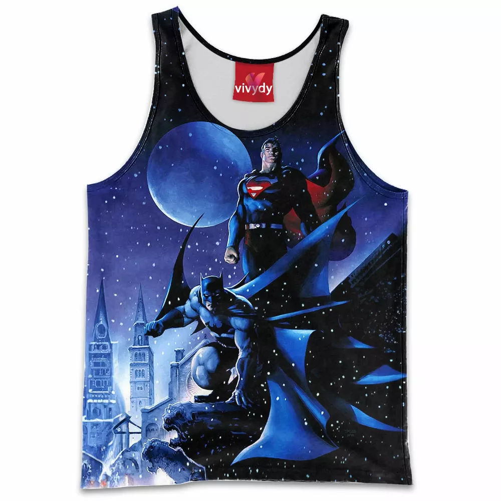 Batman And Superman Tank Top