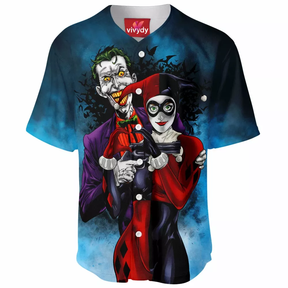 Joker And Harley Quinn Baseball Jersey