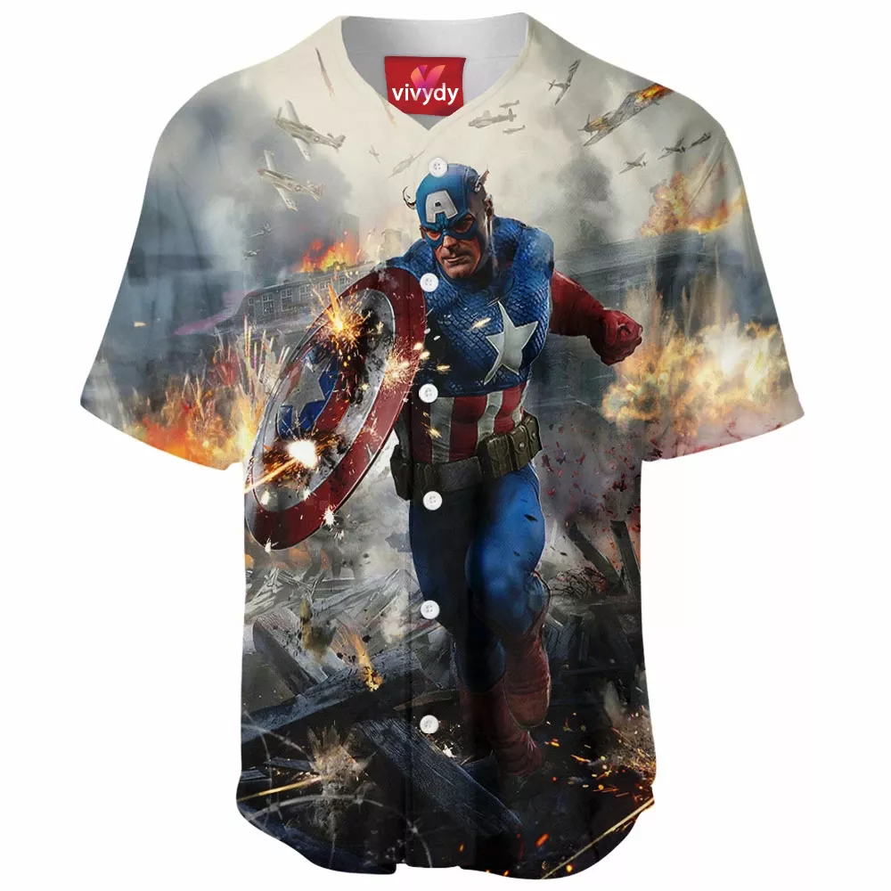 Captain America Baseball Jersey