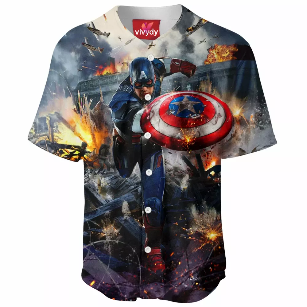 Captain America Baseball Jersey