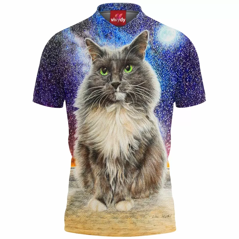 Cat,Meow Polo Shirt