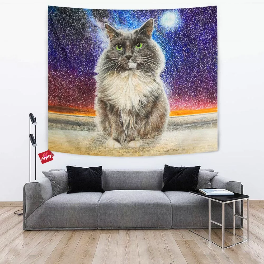 Cat,Meow Tapestry