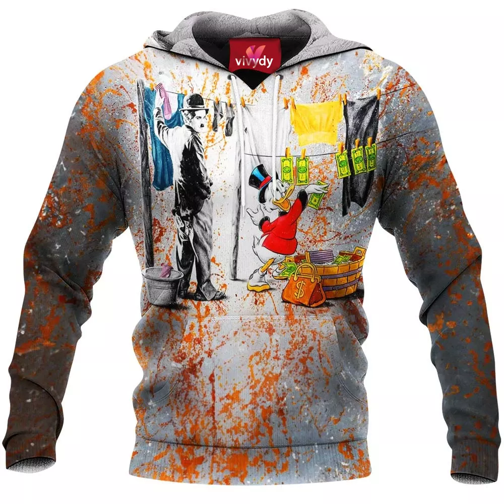 Charlie Chaplin McDuck Scrooge Hoodie