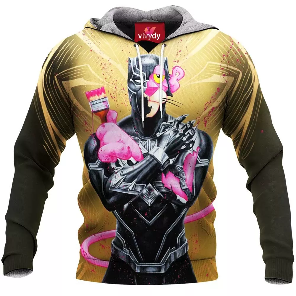 Pink Panther Black Panther Hoodie